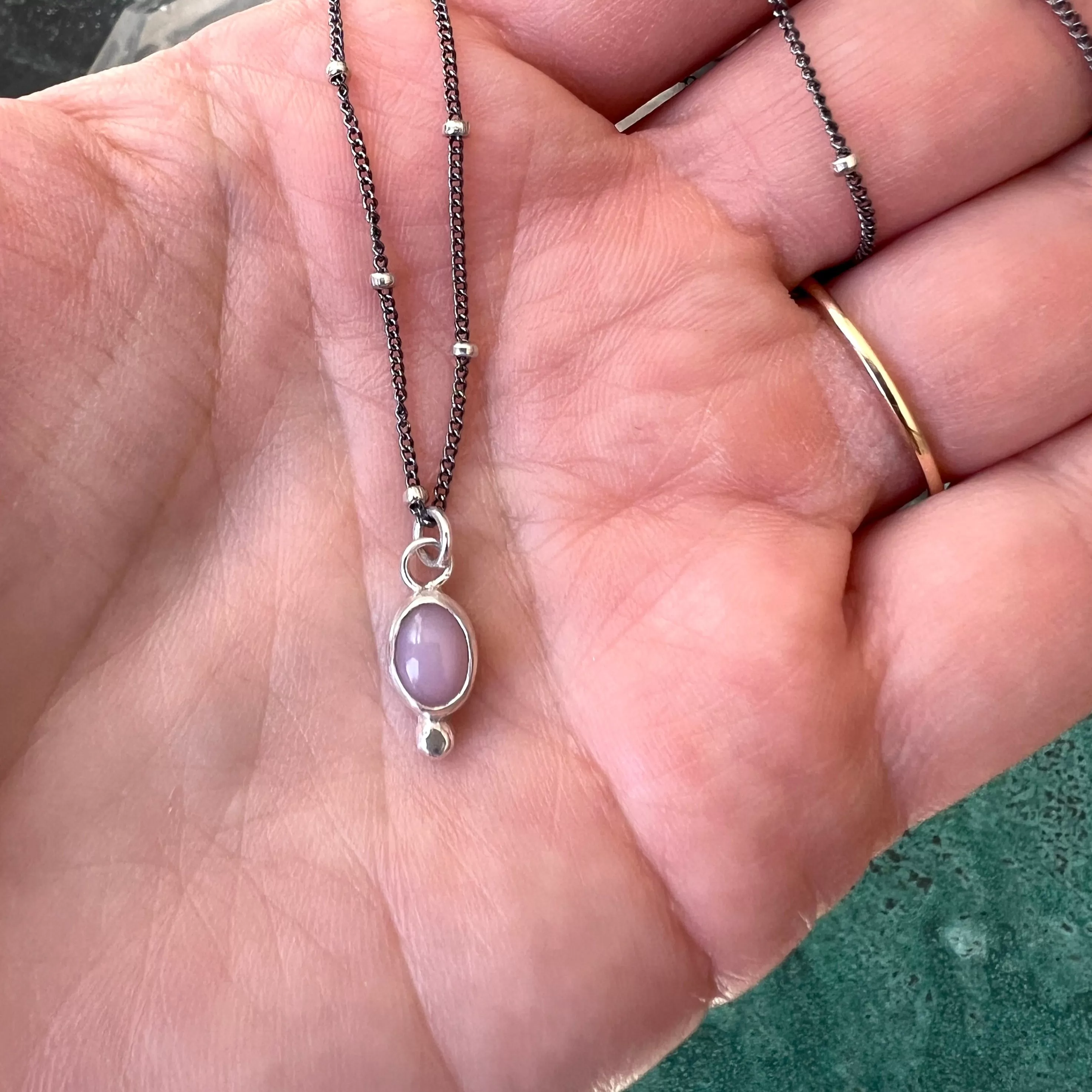 Whisper Pink Opal Necklace