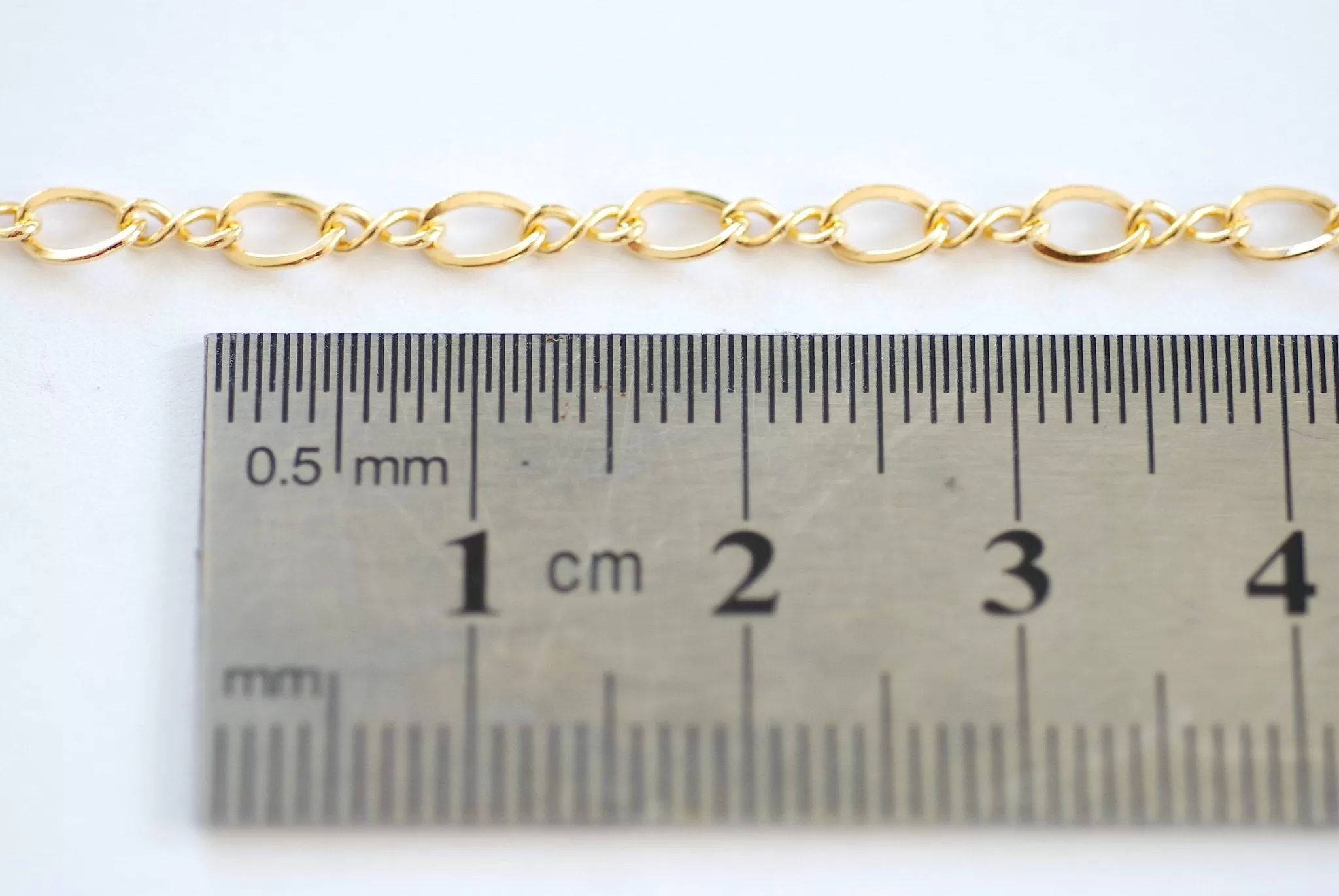 Wholesale 3mm Figure Eight 8 Gold Filled Chain l Permanent Jewlery Twisted Infinity Link Chain Unfinished chain