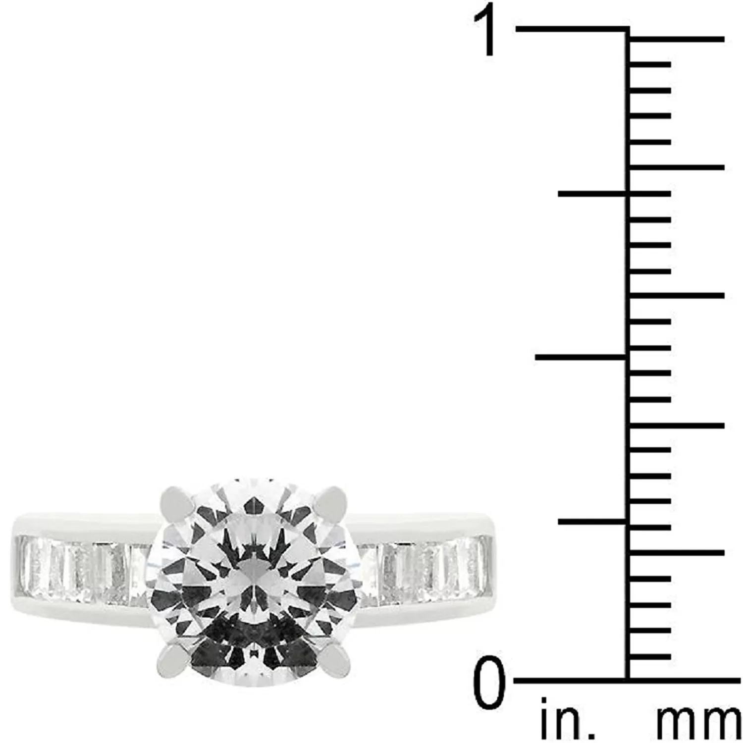 WildKlass Classic Rhodium Plated Engagement Ring