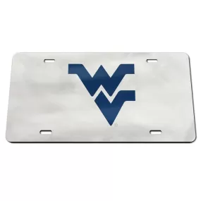 WV LICENSE PLATE CHROME AND BLUE